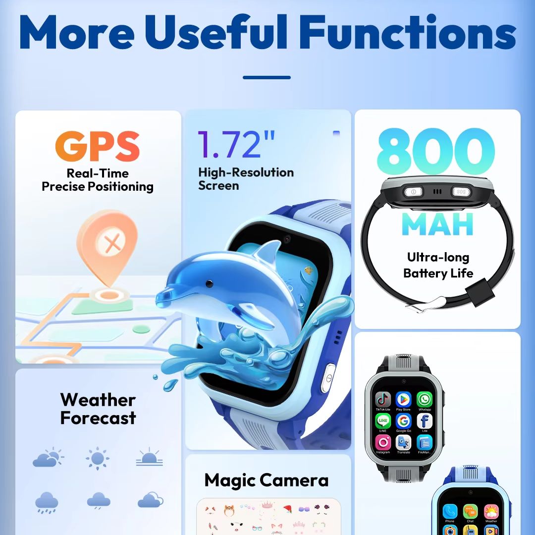 Wonlex 4G Kids Smart Watch KT4 - Health Wellness Bracelet 评论和价格