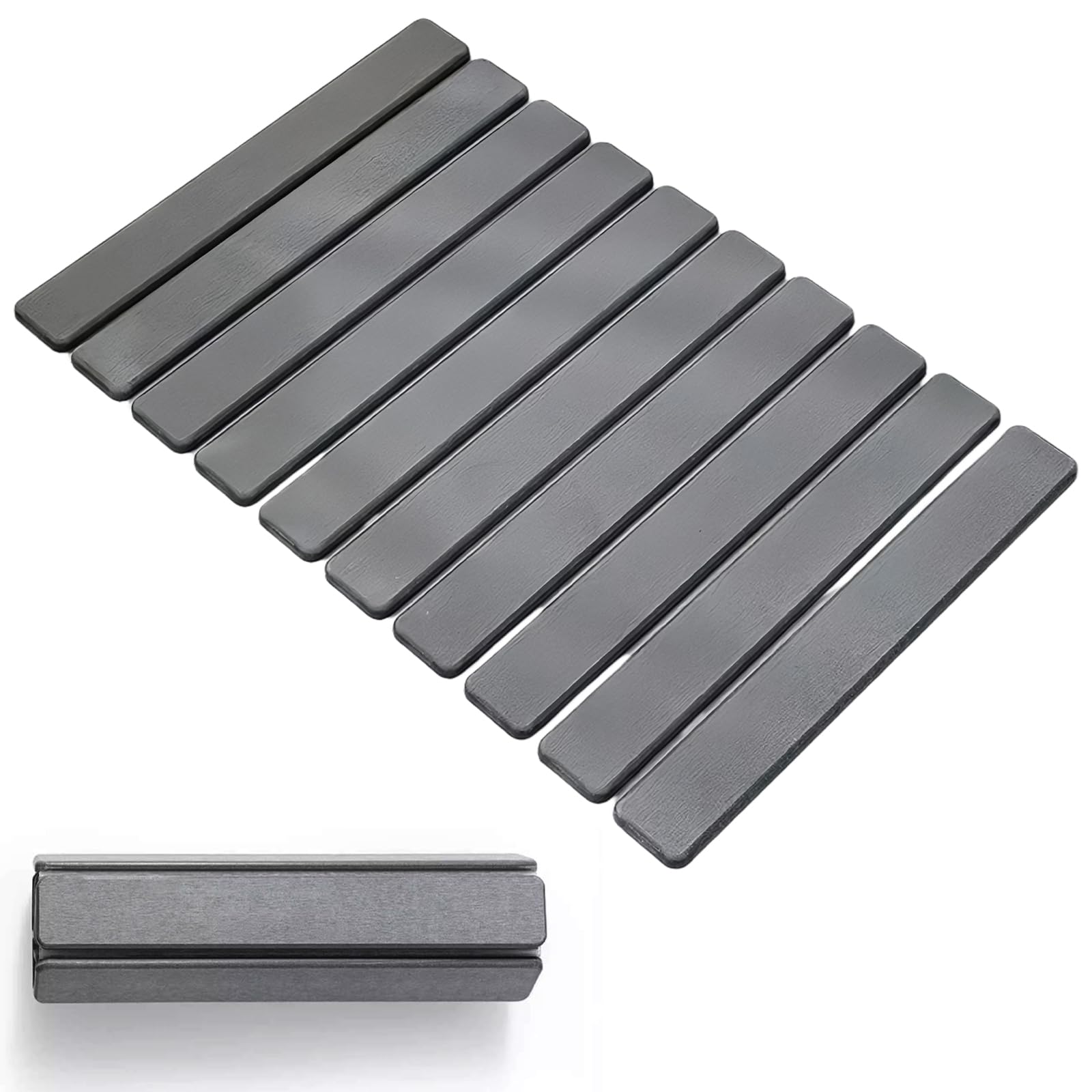 Foldable Stone Bath Mat, Super - Bamboo Bath Mat 评论和价格