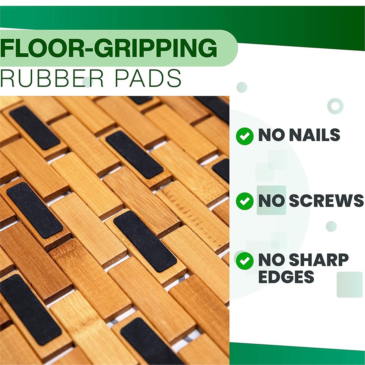 COFA Bamboo Bath Mat - Foldabl - Bamboo Bath Mat 评论和价格